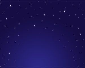 Feerie estrellas en el cielo PowerPoint Tema