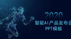 Yaratıcı teknoloji yapay zeka AI konferans PPT şablonu