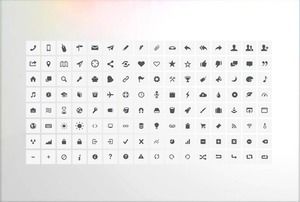 208 bahan ikon PPT yang dapat diisi warna abu-abu