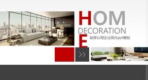 Decoration company corporate profile ppt template