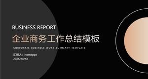 Modelo de PPT de relatório de trabalho mensal de ouro preto simples