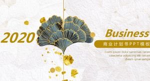 Youpin ginkgo leaf ppt template