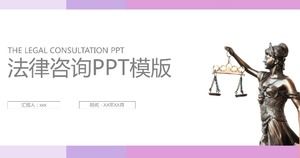 Simple style court law office legal consultation ppt template