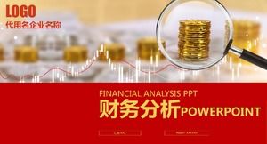 Plantilla ppt del informe de análisis financiero de fin de año de la unidad empresarial
