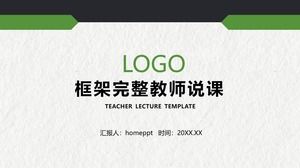 Unduh gratis template PPT pengajaran dan berbicara yang hijau dan mantap