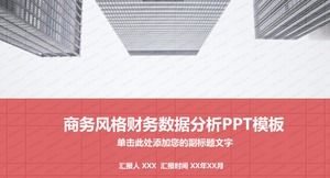 PPT-Vorlage für die Analyse von Finanzdaten im Geschäftsstil