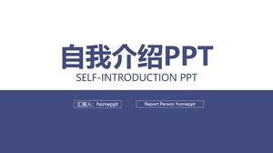 Simple and novel self-introduction ppt template