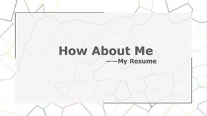 Personalized personal introduction ppt template