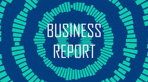 Template ppt umum laporan bisnis gaya Eropa dan Amerika kecil yang segar