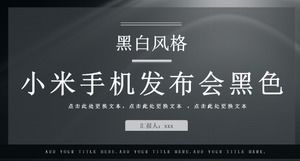 Xiaomi Mi 8 konferans PPT şablonu