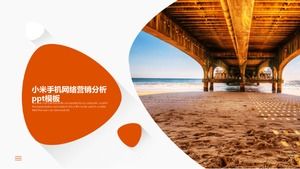 Plantilla ppt de análisis de marketing de red de teléfonos móviles Xiaomi