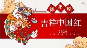 Anno del topo modello ppt per la progettazione di eventi di Capodanno cinese