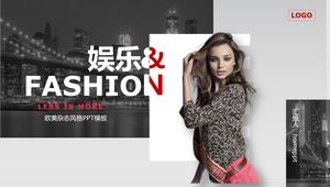 European and American style entertainment magazine ppt template European and American style entertainment magazine ppt template