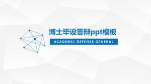 Ph.D. graduation defense ppt template