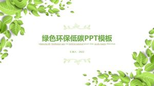 Green environmental protection low carbon PPT template
