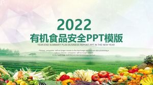 Modello PPT di formazione sulla sicurezza alimentare biologica verde