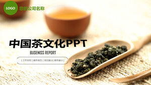 Szablon PPT kultury zielonej herbaty