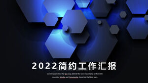 ppt-Vorlage für den Arbeitsbericht der einfachen Technologiebranche 2020