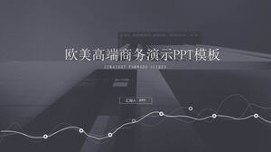 Plantilla de descarga gratuita ppt minimalista empresarial Baidu cloud