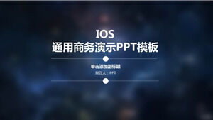Blue ios plantilla de descarga gratuita ppt Baidu nube