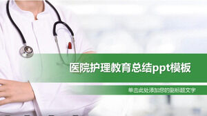 Hospital nursing education summary ppt template