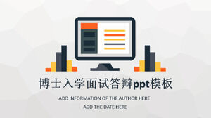 Ph.D. admission interview defense ppt template