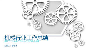 Ogólny biznes inżynieria mechaniczna szablon projektu przemysłowego PPT