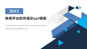E-ticaret platformu yazılımı demo ppt şablonu
