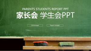 Los estudiantes de primer año verdes comienzan la plantilla PPT de la reunión de padres del nuevo semestre