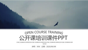 Plantilla PPT de cursos de capacitación de clase abierta