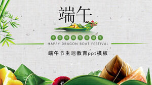 Modelo de ppt de educação do tema Dragon Boat Festival