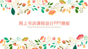 Plantilla PPT de diseño de curso de librería en línea