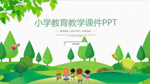 Primary school back ppt template