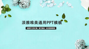 Șablon PPT general verde deschis elegant și frumos