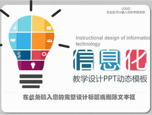 Bilgi öğretim tasarımı dinamik PPT şablonu
