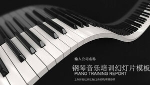 Piyano müziği eğitimi eğitim yazılımı ppt şablonu