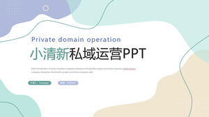 Plantilla ppt de proceso de operación comunitaria de plan de operación de tráfico de dominio privado pequeño y fresco