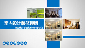 Modelo de PPT de decoração de design de interiores simples