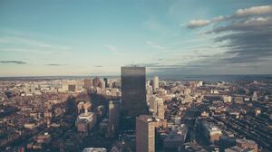 Imagem de fundo PPT vista panorâmica da cidade