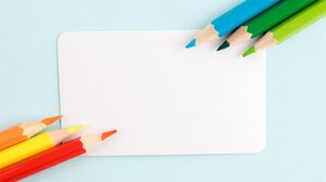 Color pencil PPT background picture collection (2)
