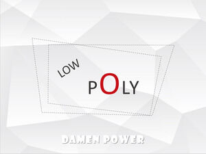 Make low-poly picture background PPT tutorial