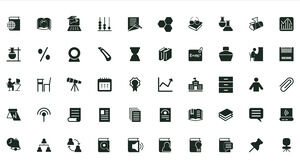 300+ education, learning, business ppt vector small icons package download