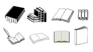 Editable book book ppt vector icon package download (40+)