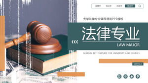 University law professional courseware general ppt template