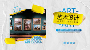 Art and Design University Art Department Courseware ppt-Vorlage