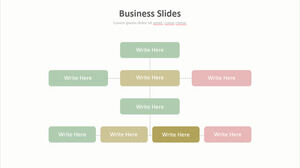 PPT-Diagramm zur Visualisierung von Informationen zur Zeitleiste der Organisationsstruktur