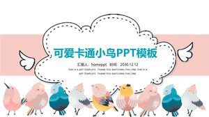 Burung kartun mengajar template PPT umum
