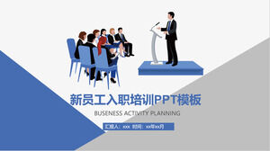 Download de modelo de ppt de treinamento de novos funcionários de negócios simples