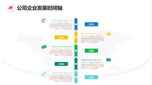 Enterprise development timeline business PPT chart collection