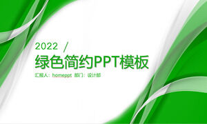 Grüne einfache PPT-Vorlage für den Bericht zur Nachbesprechung des Arbeitsplans